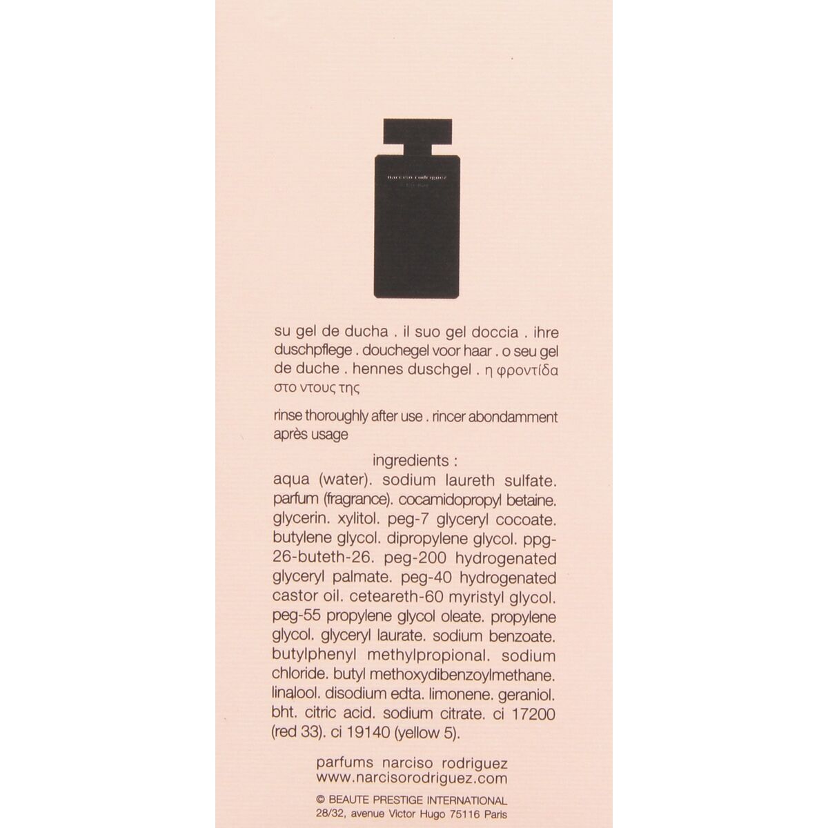 Perfumed Shower Gel Narciso Rodriguez Narciso For Her 200 ml
